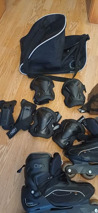Patines en línea Oxelo con protecciones