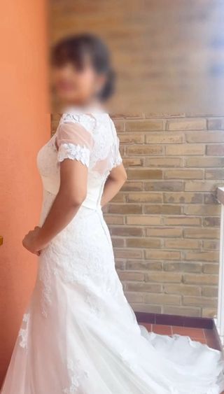 Vestido de Novia Blanco Encaje
