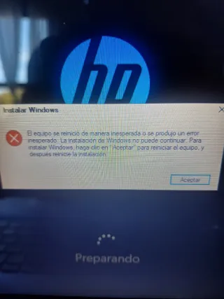 Ordenador HP Azul