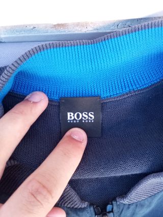 Abrigo Hugo Boss Azul Talla XL