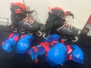 Patines en línea Talla 32-35 + Protectores