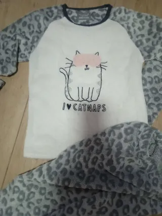 Pijama niña invierno y manoletinas