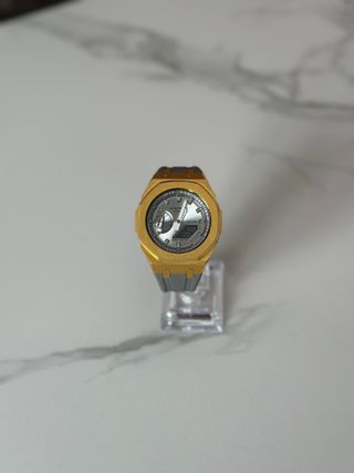 G-Shock Ga-2100 Mod Casioak Plata y Oro