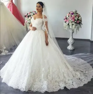 Vestido de Novia marfil Encaje