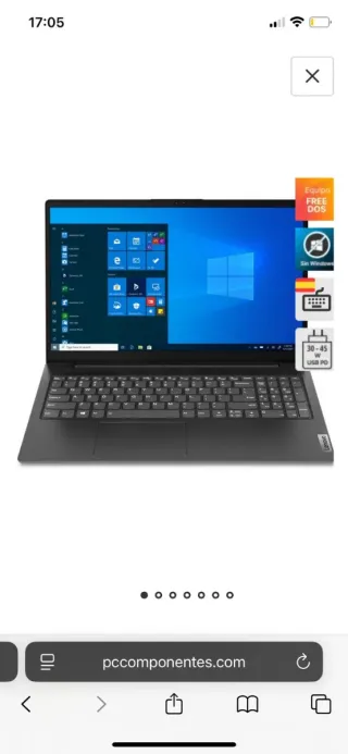 Portátil Lenovo Gris y Negro con garantía 