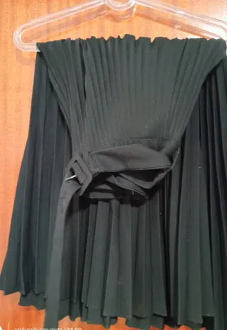 Falda larga plisada Zara Talla XS
