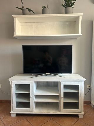 Mueble TV Ikea Blanco, estantería y aparador