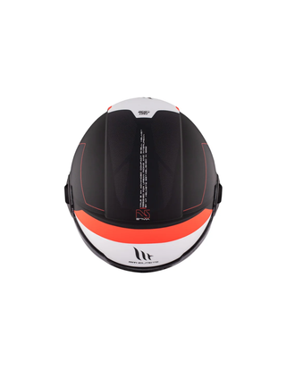 Casco Jet MT Viale SV S 68 Unit A5 Negro Rojo