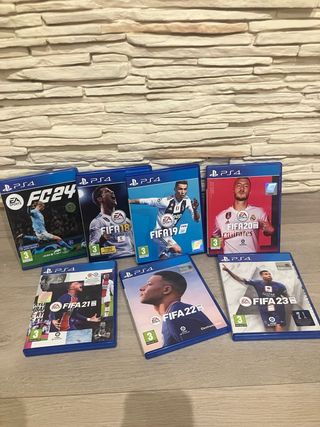 Lote Juegos PS4 FIFA 18 al 24
