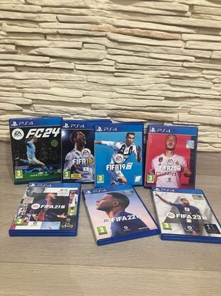 Lote Juegos PS4 FIFA 18 al 24
