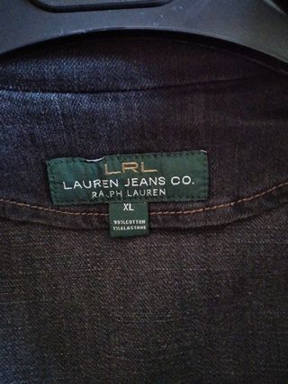Chaqueta vaquera negra Ralph Lauren.
