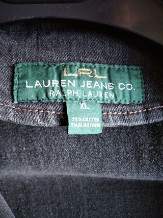 Chaqueta vaquera negra Ralph Lauren.