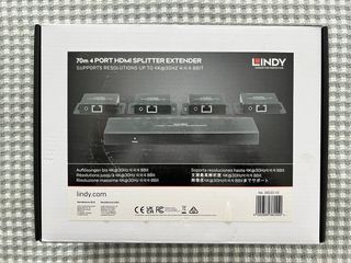 Splitter HDMI 70m LINDY 4 Puertos 4K