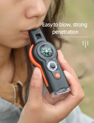 Silbato Supervivencia 7 en 1 Camping Senderismo