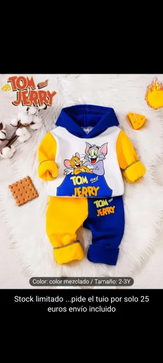 Conjunto Tom y Jerry niño 2-3 años