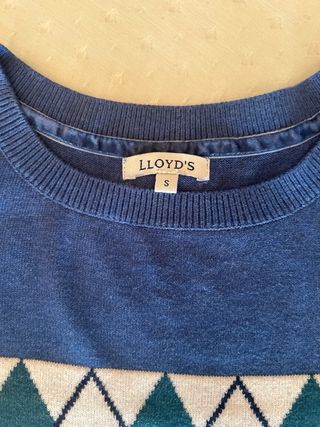 Jersey Lloyd's azul y verde talla S
