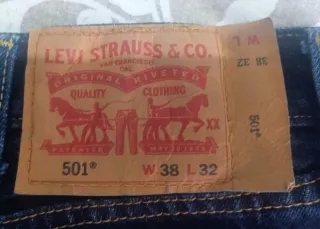Pantalón Levis 501 W38/L32 Azul