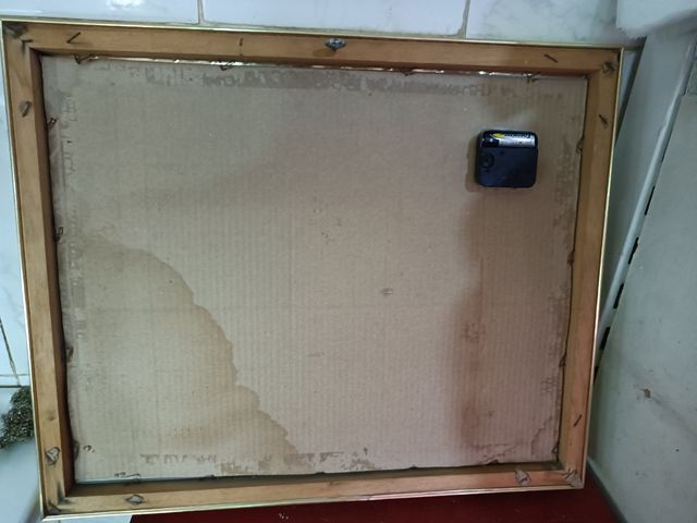 Cuadro Real Madrid con Reloj