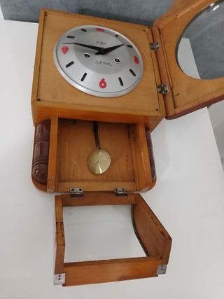 Orologio a Pendolo Muro Parete Legno White M