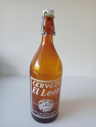 Botella Cerveza El León Vintage