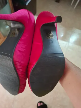 Sandalias de fiesta rosas talla 36