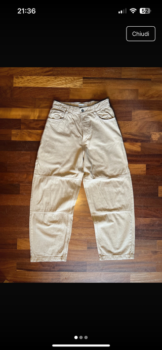 Bershka Jeans SUPERBAGGY Beige