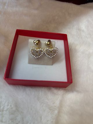 Pendientes Corazón Laminado 14k