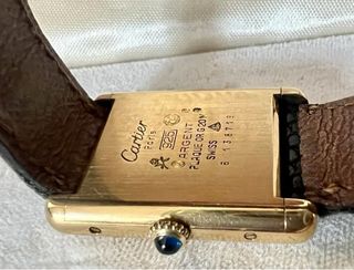 Cartier Tank Vermeil PM Esfera Negra