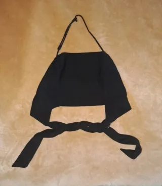 Top Zara Negro Atado