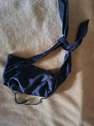 Top Zara Negro Atado
