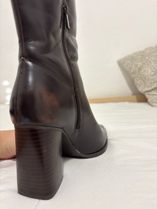 Botas altas mujer marrones