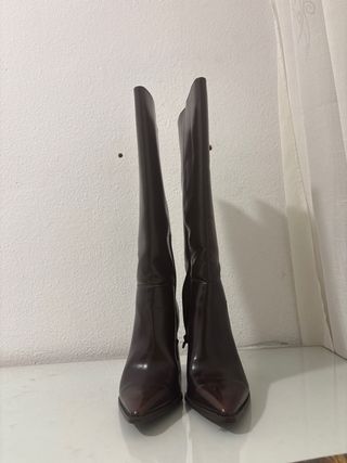 Botas altas mujer marrones