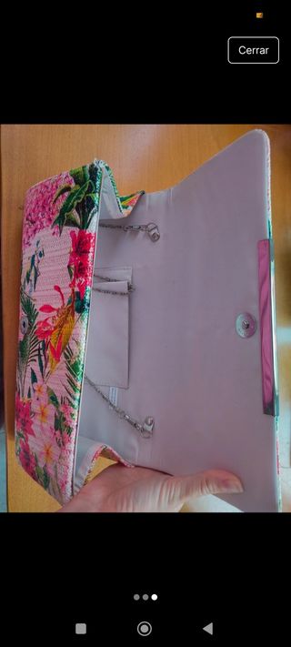 Bolso de ceremonia floral