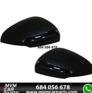 Carcasas de espejo retrovisor en Negro Brillo para