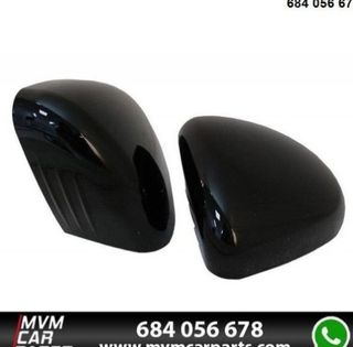 Carcasas de espejo retrovisor en Negro Brillo para