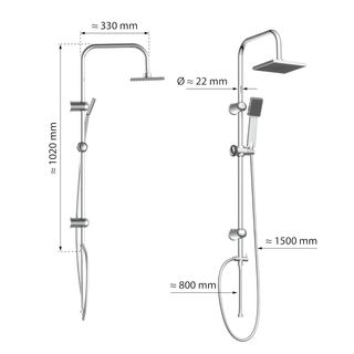 EISL Easy Energy DX12004-A Conjunto de ducha sin g