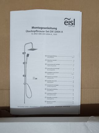 EISL Easy Energy DX12004-A Conjunto de ducha sin g