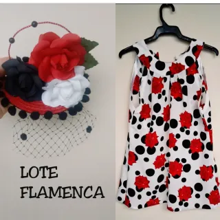 Lote Flamenca: Tocado y camisa 