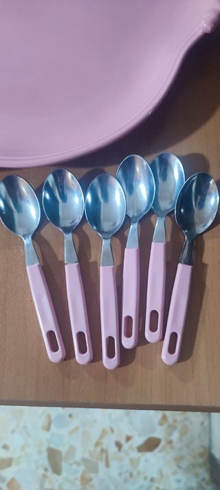 Servizio caffè vintage anni 60 rosa