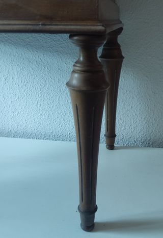 MESILLA NOCHE VINTAGE MADERA Y MÁRMOL