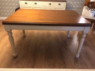 Mesa comedor extensible madera