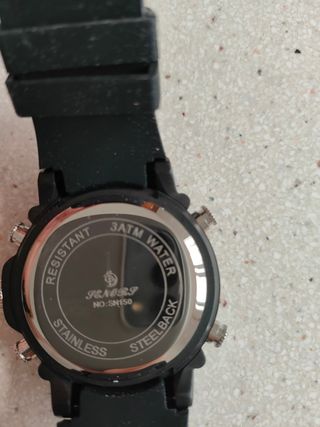 Reloj Digital Senors Negro y Azul