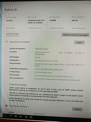 Workstation HP xw6600 2xXeon E5450 24GB RAM