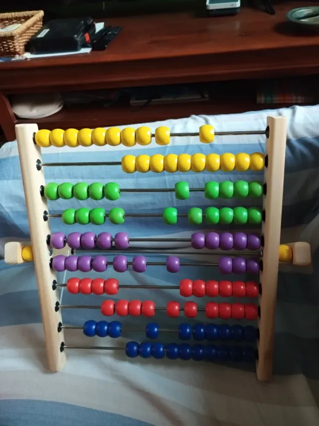 Ábaco infantil de madera