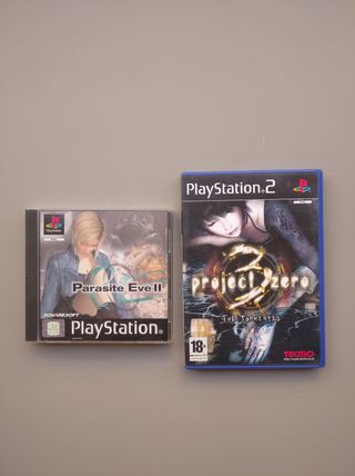 Parasite Eve II y Project Zero 3 PS1/PS2