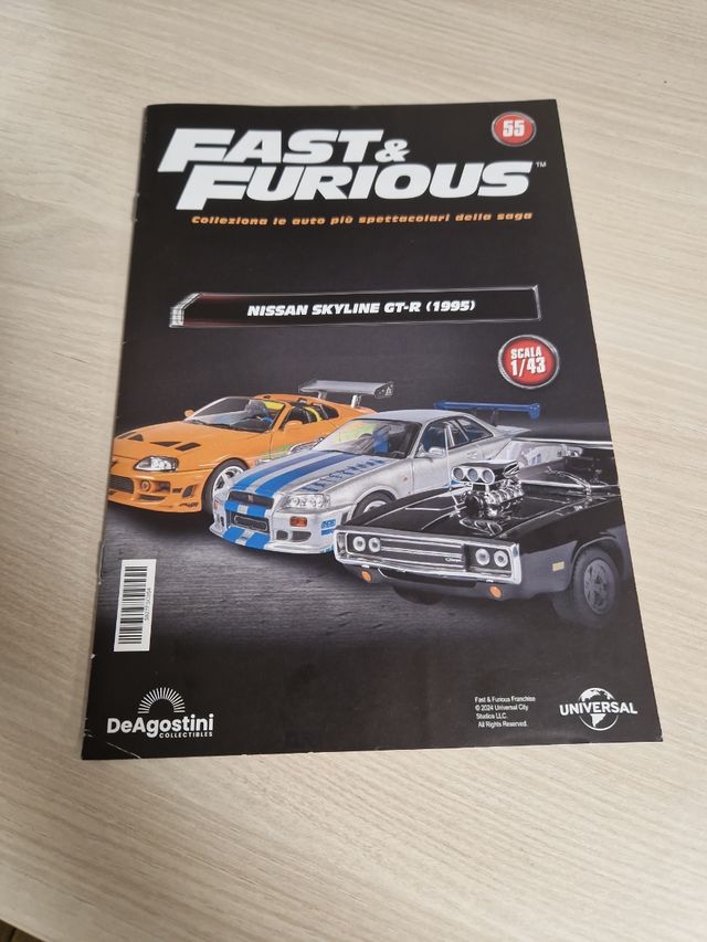 Folleto Fast & Furious 55 Nissan Skyline Italiano