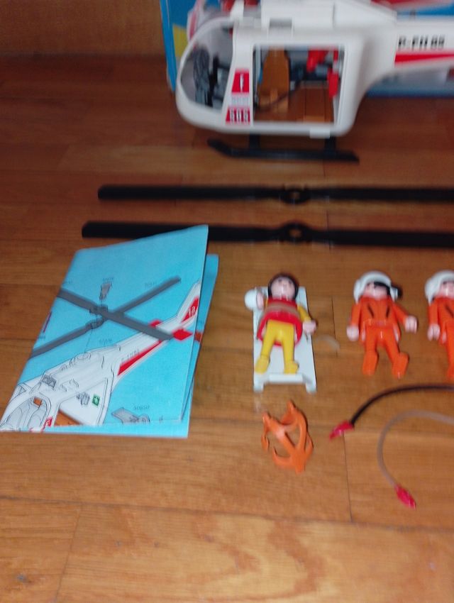 Helicóptero Playmobil 3789 SOS Incompleto
