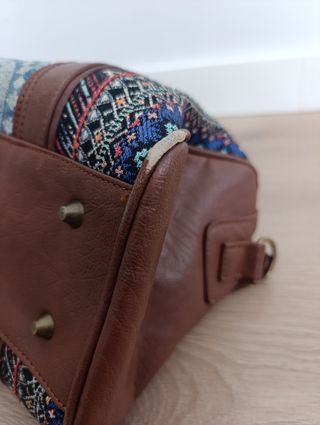 Bolso Desigual Marrón y Multicolor