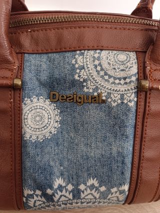 Bolso Desigual Marrón y Multicolor