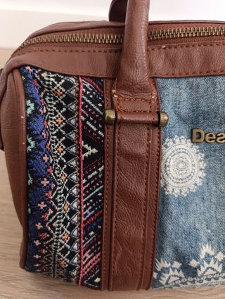 Bolso Desigual Marrón y Multicolor